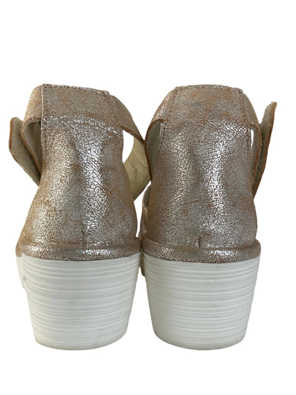 Fly London Yake Leather Wedge Sandals